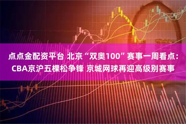 点点金配资平台 北京“双奥100”赛事一周看点：CBA京沪五棵松争锋 京城网球再迎高级别赛事